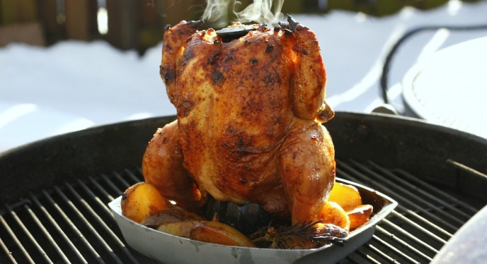 beer can chicken weber gas grill
